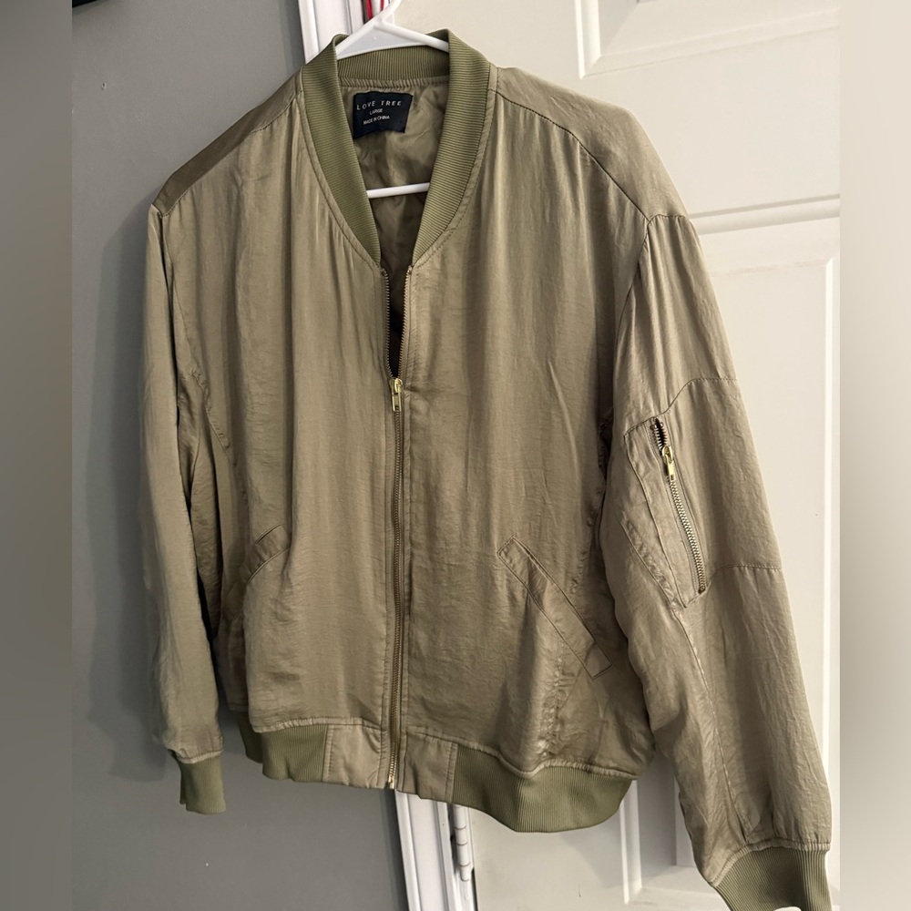 Olive Bomber Jacket